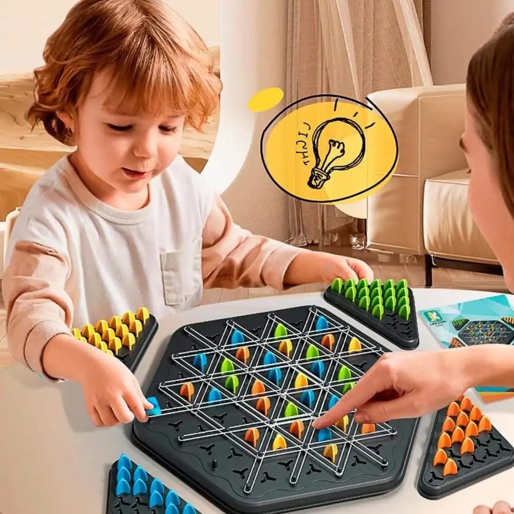 Triangle shape rubber game