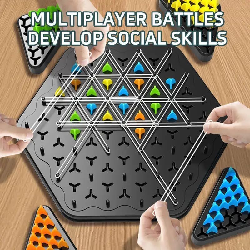 Triangle shape rubber game