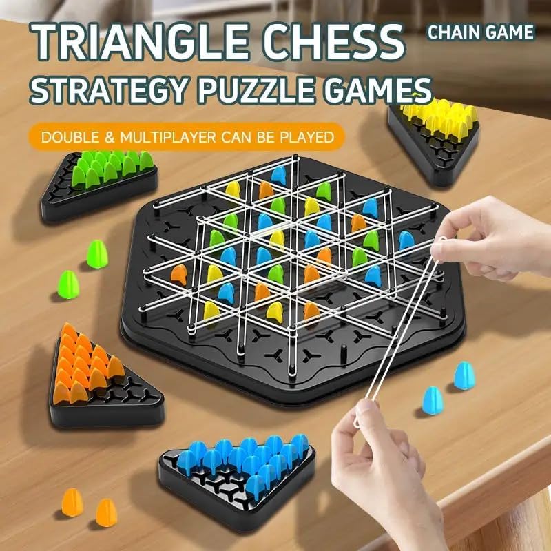 Triangle shape rubber game
