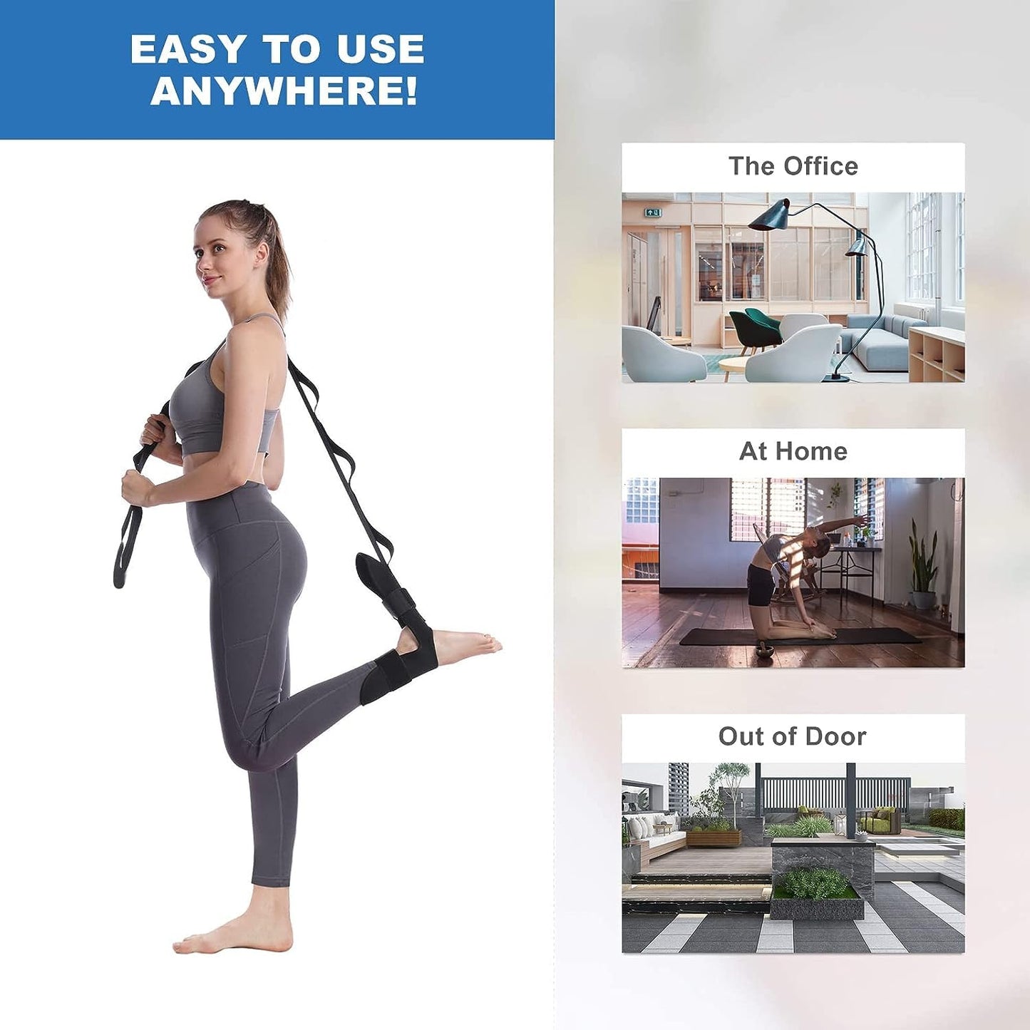 stretching and yoga strap