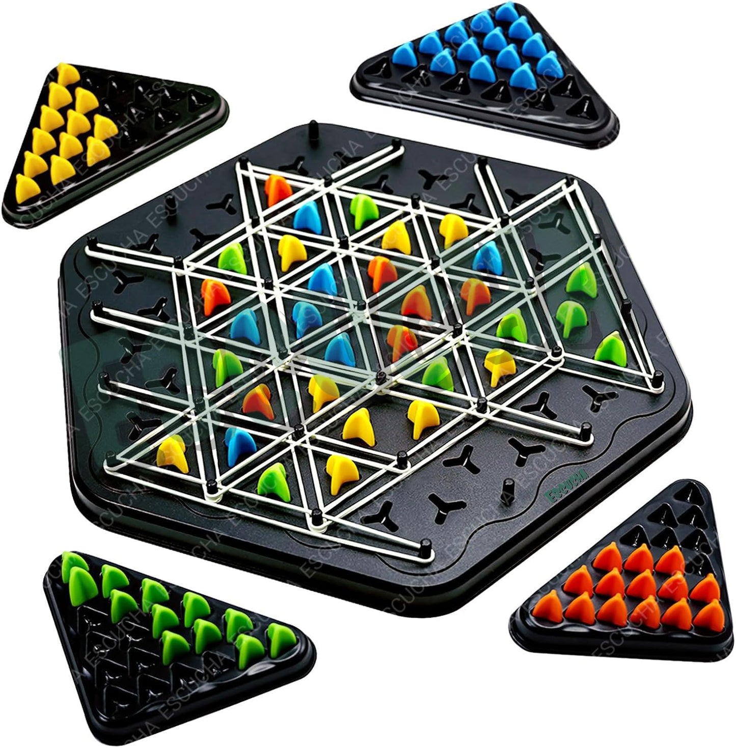Triangle shape rubber game