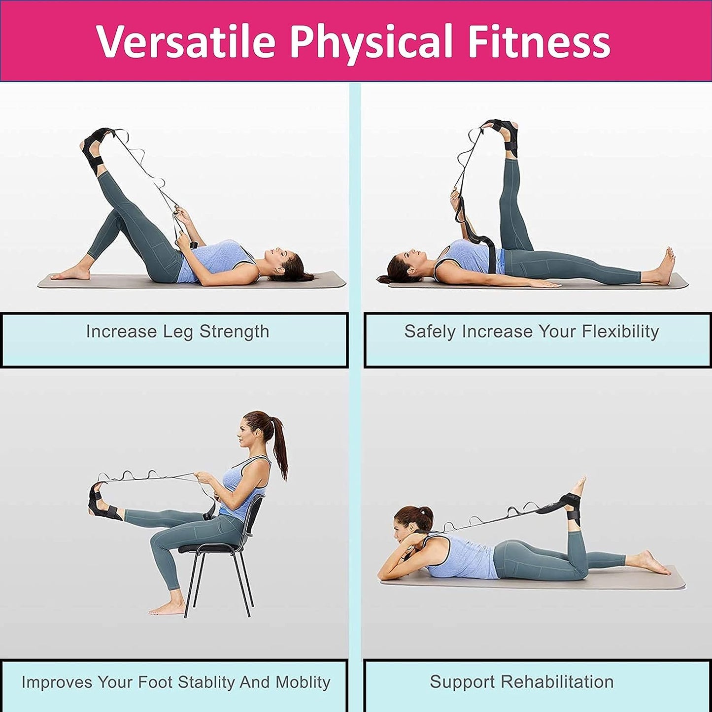 stretching and yoga strap