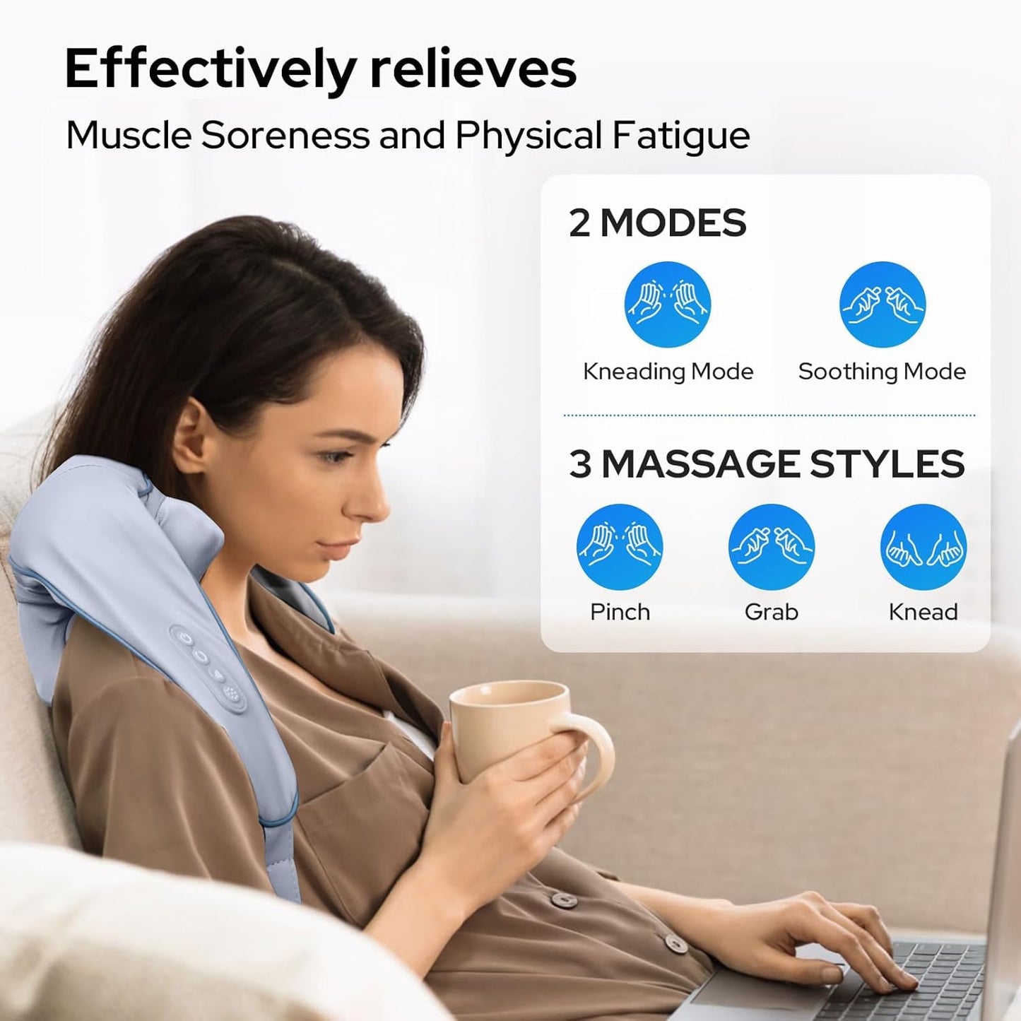 Neck and shoulder massager