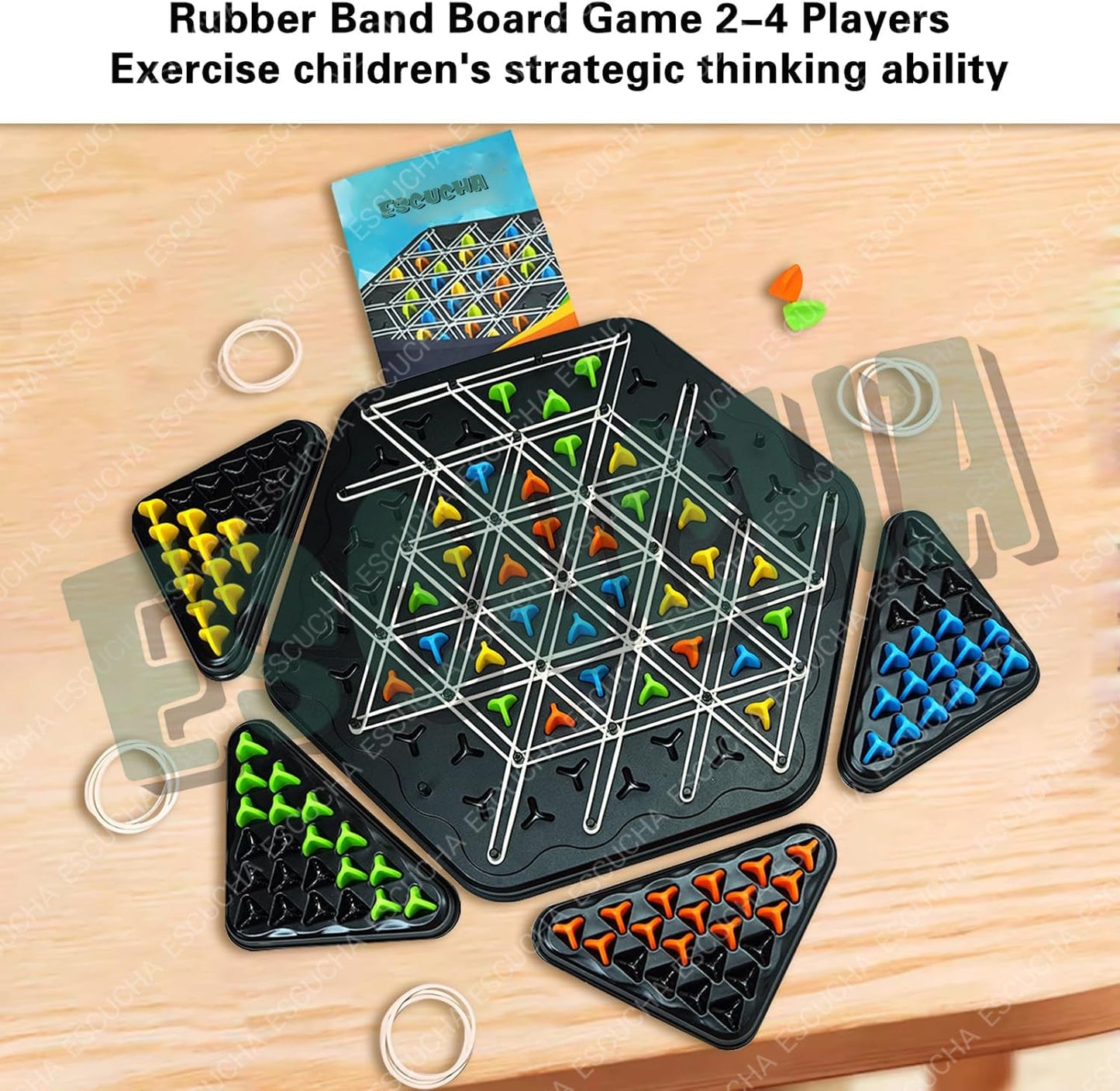 Triangle shape rubber game