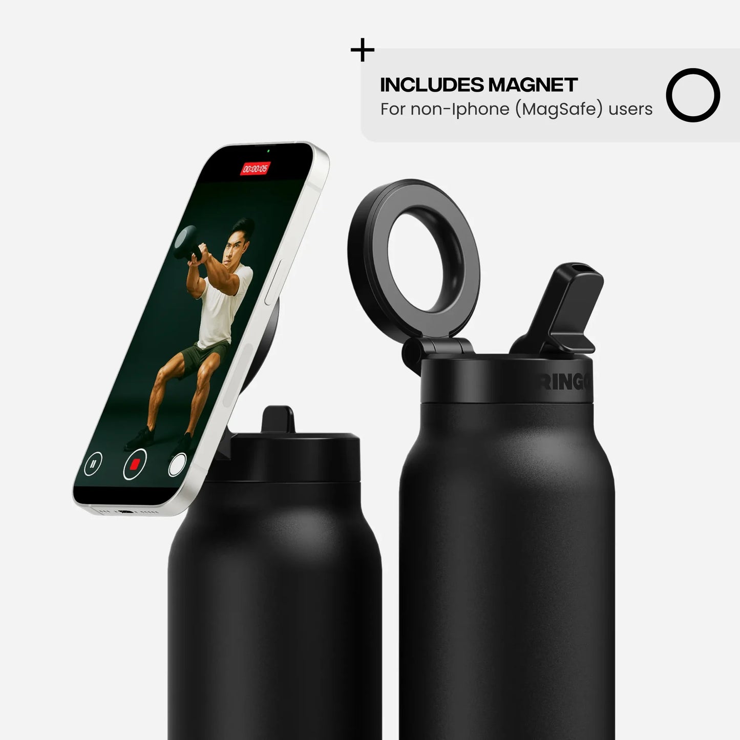 Magentic Phone Holder Bottle (750ml)