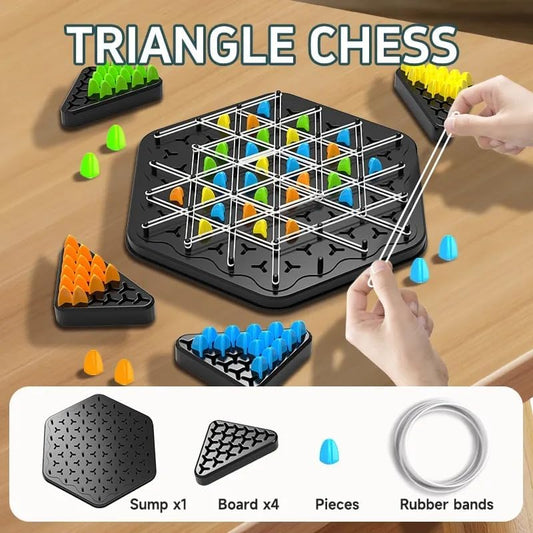 Triangle shape rubber game