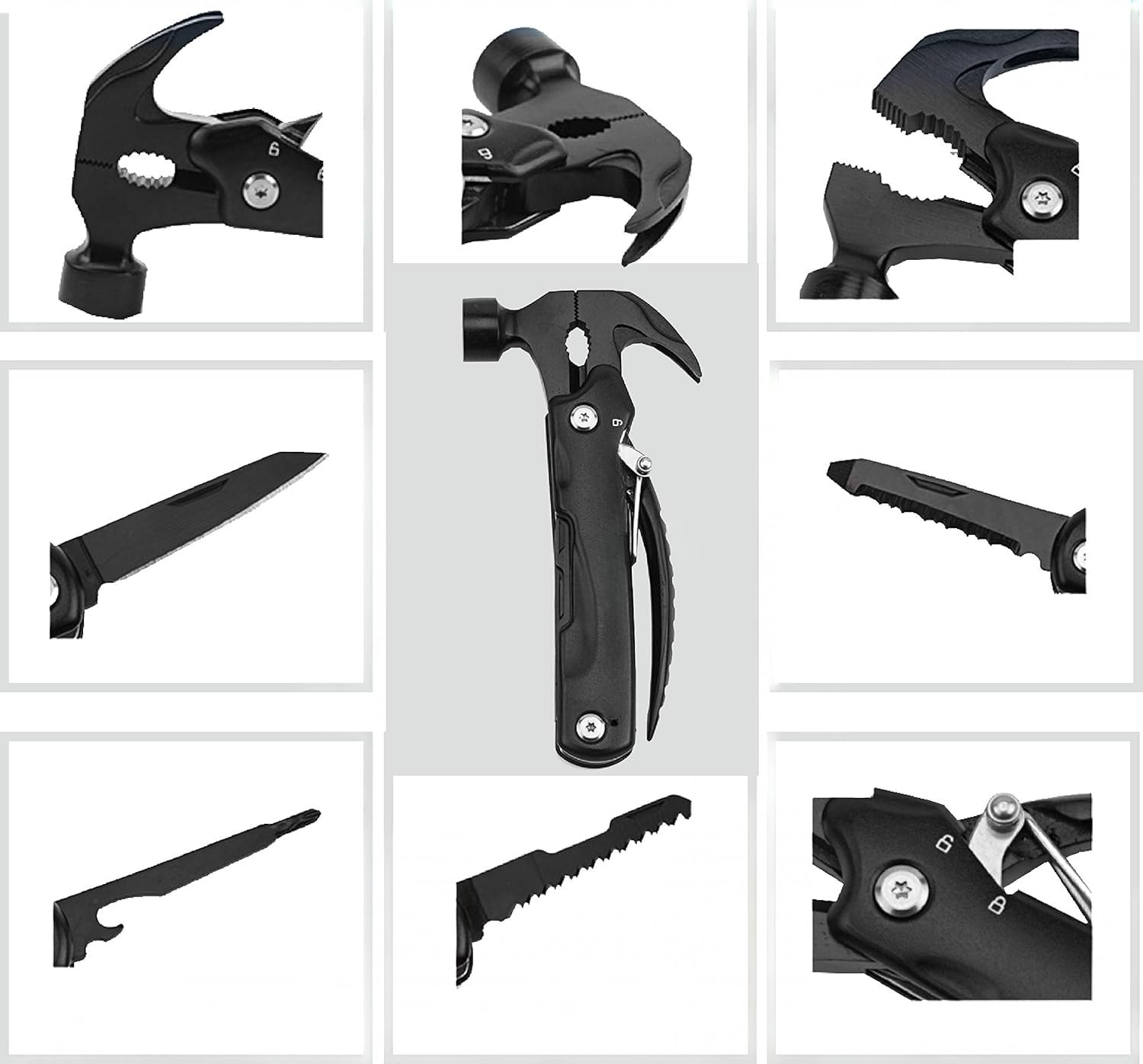 12-in-1 Survival Multi-Tool Hammer