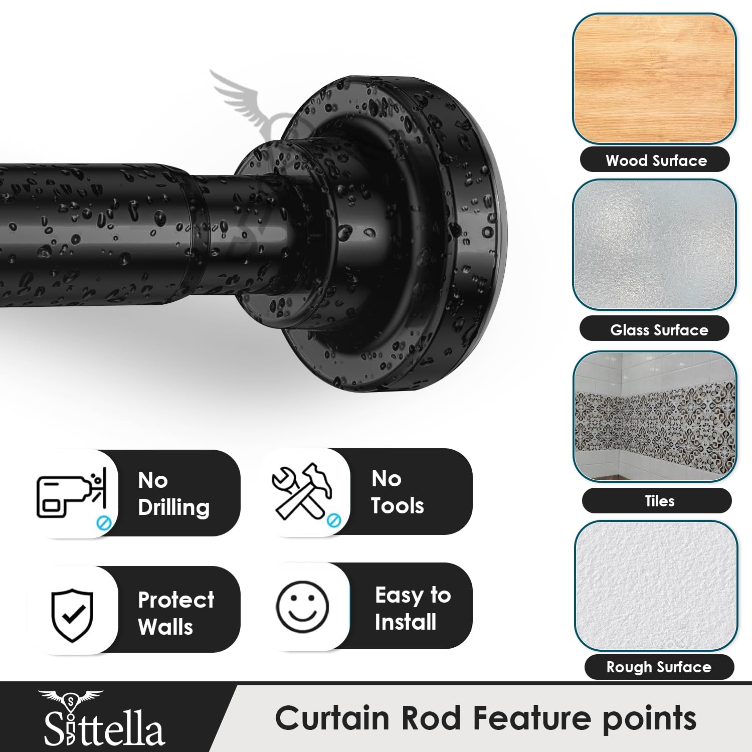 Drill-Free Adjustable Rod