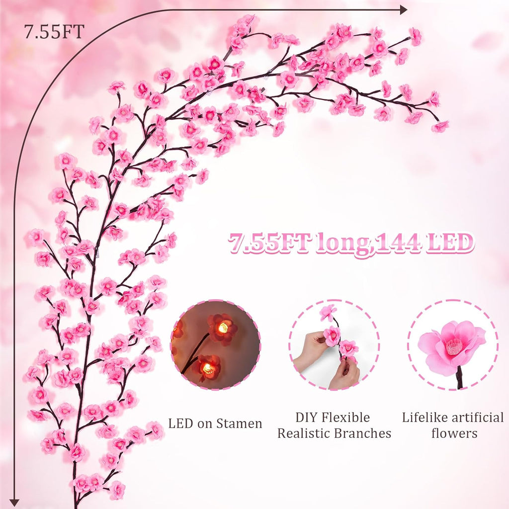 Cherry Blossom LED Tree Branch Lights (5 Feet)