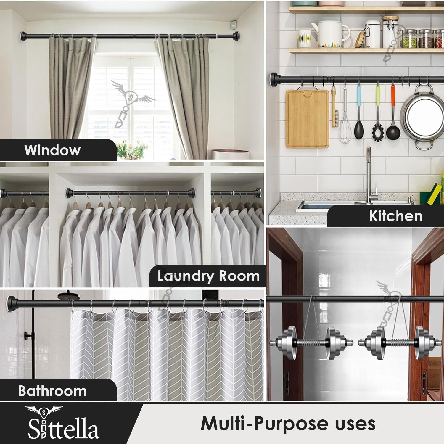 Drill-Free Adjustable Rod