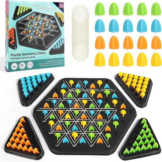 Triangle shape rubber game