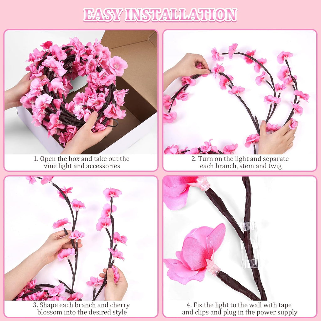 Cherry Blossom LED Tree Branch Lights (5 Feet)