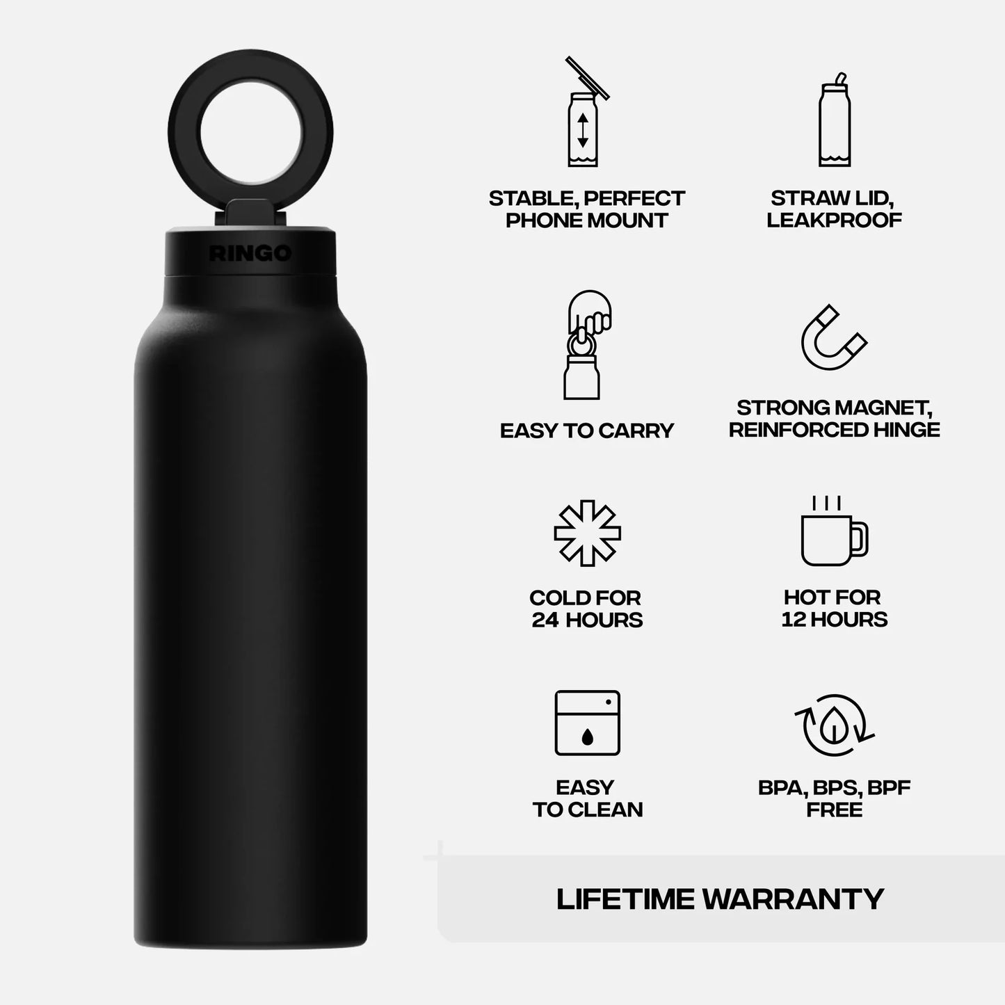 Magentic Phone Holder Bottle (750ml)